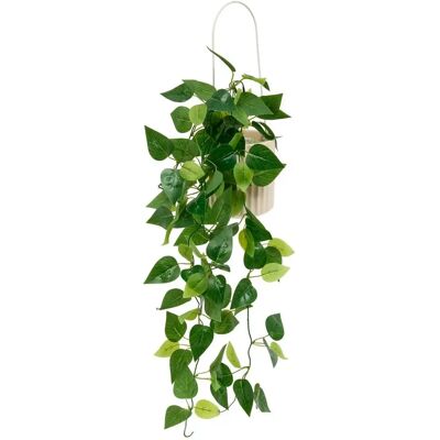 ATMOSPHERA Plante Artificielle à Suspendre Poolside 82cm Beige - Publicité ATMOSPHERA Plante Artificielle à Suspendre Poolside 82cm Beige - Publicité