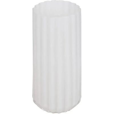 ATMOSPHERA Vase Strié en Verre Fleur de Rose 28cm Blanc - Publicité ATMOSPHERA Vase Strié en Verre Fleur de Rose 28cm Blanc - Publicité