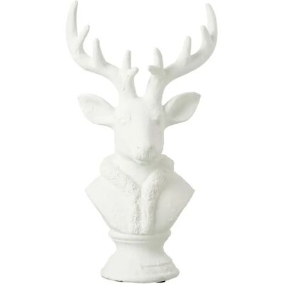 Paris Prix Tête de Cerf en Résine Courchevel 49cm Blanc - Publicité Paris Prix Tête de Cerf en Résine Courchevel 49cm Blanc - Publicité