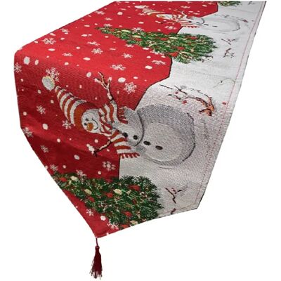 Générique C358 Table Runner Snownman Noël - Publicité Générique C358 Table Runner Snownman Noël - Publicité