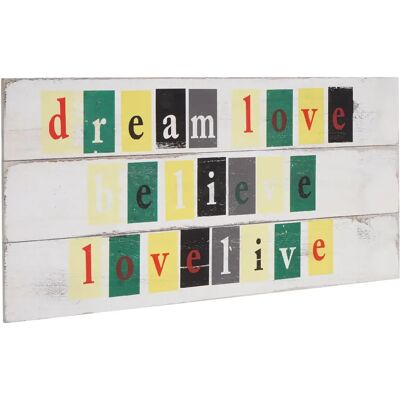 Planche murale Love-Life Mendler - Publicité Planche murale Love-Life Mendler - Publicité