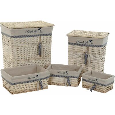 Set de Basket DKD Home Decor - Publicité Set de Basket DKD Home Decor - Publicité