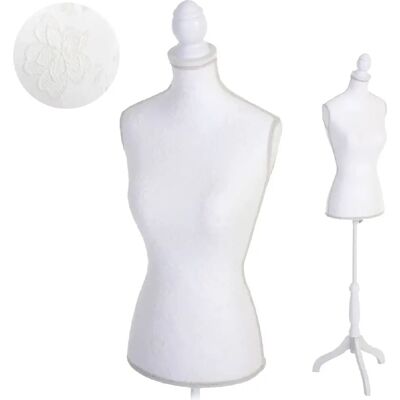 Decoshop26 Buste de couture mannequin femme déco vitrine blanc DEC04055 - Publicité Decoshop26 Buste de couture mannequin femme déco vitrine blanc DEC04055 - Publicité