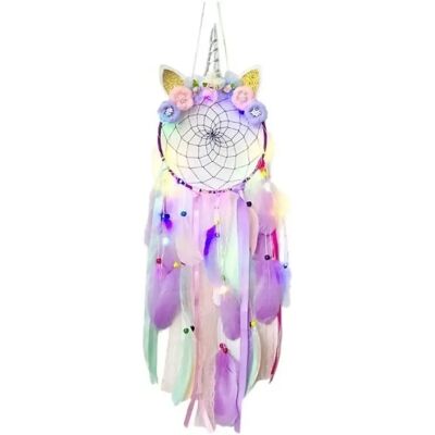 Eurowebbiz Attrape-Rêve Licorne Couronne de Fleurs Violette - Attrape-Rêves - Publicité Eurowebbiz Attrape-Rêve Licorne Couronne de Fleurs Violette - Attrape-Rêves - Publicité