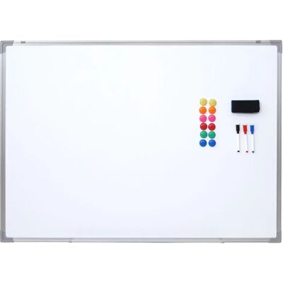 Decoshop26 Tableau blanc magnétique mémo 110x80 cm - Publicité Decoshop26 Tableau blanc magnétique mémo 110x80 cm - Publicité