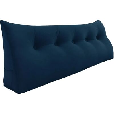 Grand coussin en coin VERCART - Support lombaire pour lit ou canapé - Publicité Grand coussin en coin VERCART - Support lombaire pour lit ou canapé - Publicité