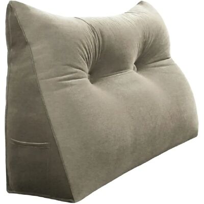 Grand coussin de lecture VERCART - Support dorsal en forme triangulaire - Publicité Grand coussin de lecture VERCART - Support dorsal en forme triangulaire - Publicité