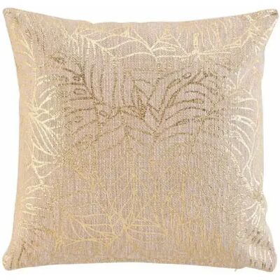 Paris Prix Coussin Déco Imprimé Solea 40x40cm Or - Publicité Paris Prix Coussin Déco Imprimé Solea 40x40cm Or - Publicité