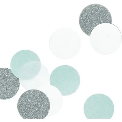 Artemio Confettis argent et bleu menthe - Publicité Artemio Confettis argent et bleu menthe - Publicité