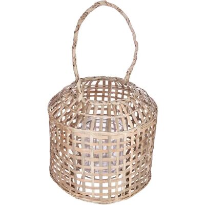 ATMOSPHERA Lanterne en bambou ethnique Nomade - H. 28 cm - Beige - Publicité ATMOSPHERA Lanterne en bambou ethnique Nomade - H. 28 cm - Beige - Publicité