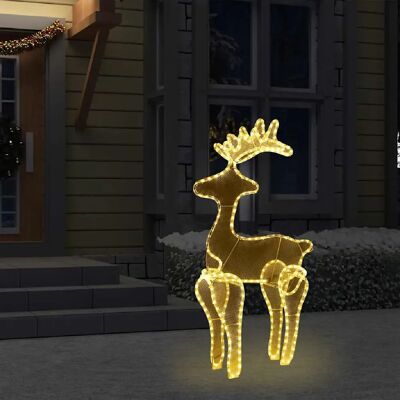 vidaXL Renne Décoration de Noël avec Mousse 306 LEDs - Noël - Publicité vidaXL Renne Décoration de Noël avec Mousse 306 LEDs - Noël - Publicité