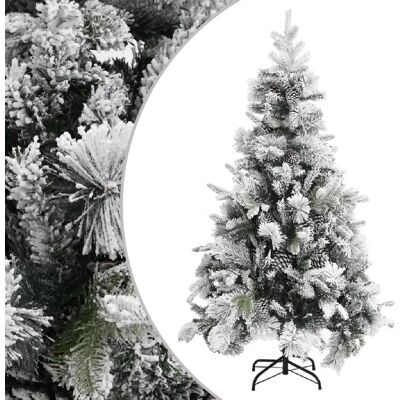 Sapin de Noël avec Neige Floconnée et Cornes - Sapin de Noël - Publicité Sapin de Noël avec Neige Floconnée et Cornes - Sapin de Noël - Publicité