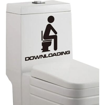 Autocollant WC Eurowebbiz - Décoration amusante - 15x13cm - Publicité Autocollant WC Eurowebbiz - Décoration amusante - 15x13cm - Publicité