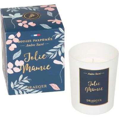 Draeger - Bougie Jolie Maman Bleu foncé - Bougie - Publicité Draeger - Bougie Jolie Maman Bleu foncé - Bougie - Publicité