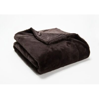 AMADEUS Plaid Luxe Chocolat - Publicité AMADEUS Plaid Luxe Chocolat - Publicité