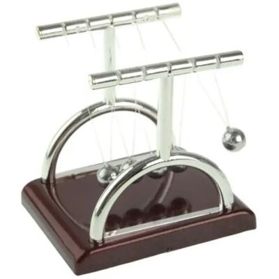 Yonis Mini Newton Cradle 10mm Argenté Pour Bureau - Publicité Yonis Mini Newton Cradle 10mm Argenté Pour Bureau - Publicité