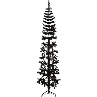vidaXL Demi sapin de Noël noir 240 cm - Publicité vidaXL Demi sapin de Noël noir 240 cm - Publicité
