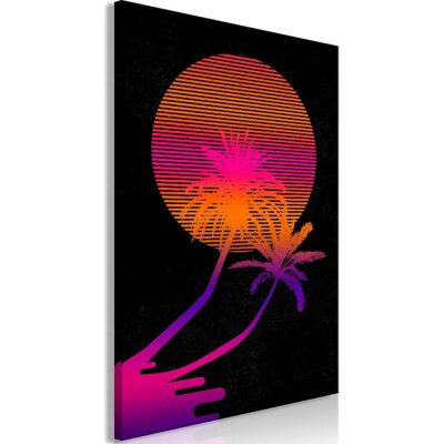 Artgeist Palm at Sunrise - 80x120 - Publicité Artgeist Palm at Sunrise - 80x120 - Publicité