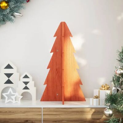 Sapin de Noël en bois vidaXL - Décor en pin rustique 69,5cm - Publicité Sapin de Noël en bois vidaXL - Décor en pin rustique 69,5cm - Publicité