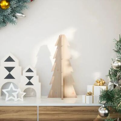 vidaXL Arbre de Noël en bois de pin 49 cm - Publicité vidaXL Arbre de Noël en bois de pin 49 cm - Publicité