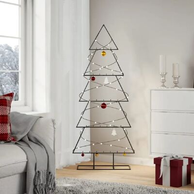 vidaXL Arbre de Noël en métal décoration 150 cm - Publicité vidaXL Arbre de Noël en métal décoration 150 cm - Publicité