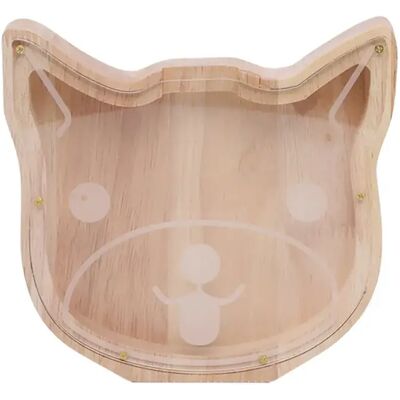 Avizar TechKidz Tirelire en Bois - Tête de Chat - Beige - Publicité Avizar TechKidz Tirelire en Bois - Tête de Chat - Beige - Publicité