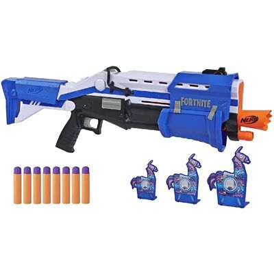 Nerf Fortnite TS-R fusil à fléchettes - Bleu - Publicité Nerf Fortnite TS-R fusil à fléchettes - Bleu - Publicité