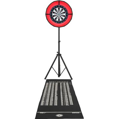 Monstershop Cible Fléchettes Anneau LED Couronne Autoréparante Trépied Réglable Accessoires - Publicité Monstershop Cible Fléchettes Anneau LED Couronne Autoréparante Trépied Réglable Accessoires - Publicité