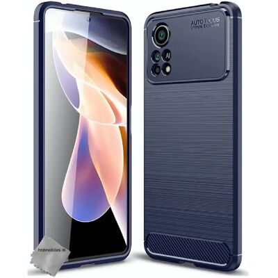 Htdmobiles Coque Xiaomi Poco X4 Pro 5G - Bleu foncé carbone - Publicité Htdmobiles Coque Xiaomi Poco X4 Pro 5G - Bleu foncé carbone - Publicité