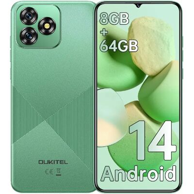 OUKITEL C53 Téléphone Portable Débloqué Android 14 Écran 6.6" Smartphone 8Go+64Go/TF 1To Octa Core 4300mAh/Dual SIM 4G/13MP/GPS/- VERT - Publicité OUKITEL C53 Téléphone Portable Débloqué Android 14 Écran 6.6" Smartphone 8Go+64Go/TF 1To Octa Core 4300mAh/Dual SIM 4G/13MP/GPS/- VERT - Publicité