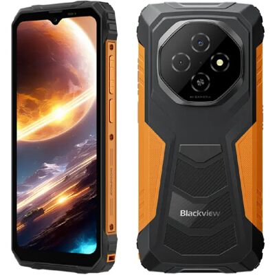 Smartphone Blackview FORT 1 Orange 6.56" HD+,12Go+128Go, 10000mAh, Android 15 Empreinte digitale Dual SIM 4G NFC GPS Téléphone Portable-390g - Publicité Smartphone Blackview FORT 1 Orange 6.56" HD+,12Go+128Go, 10000mAh, Android 15 Empreinte digitale Dual SIM 4G NFC GPS Téléphone Portable-390g - Publicité