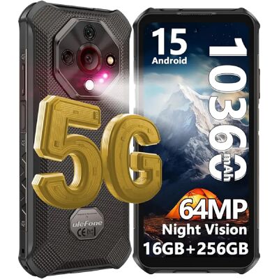 Ulefone Armor X16 Pro AI Smartphone Incassable 5G Android 15 - 16Go+256Go 10360mAh 6.56" 120Hz 64MP NFC - Noir - Publicité Ulefone Armor X16 Pro AI Smartphone Incassable 5G Android 15 - 16Go+256Go 10360mAh 6.56" 120Hz 64MP NFC - Noir - Publicité