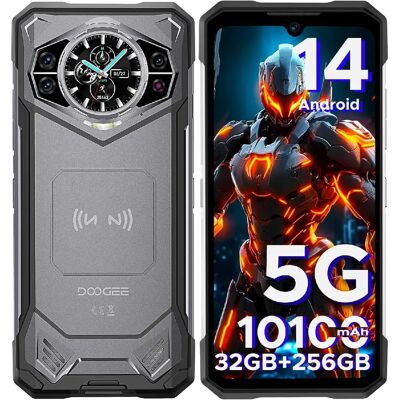 DOOGEE S200 5G Smartphone Incassable Android 14 - 32Go+256Go 10100mAh 6.72" + 1.32" AMOLED 120Hz 100MP+20MP - Gris - Publicité DOOGEE S200 5G Smartphone Incassable Android 14 - 32Go+256Go 10100mAh 6.72" + 1.32" AMOLED 120Hz 100MP+20MP - Gris - Publicité