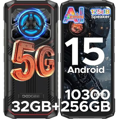 DOOGEE Blade 20 Play 5G Smartphone Incassable Android 15 - 32Go+256Go 10300mAh 50MP+16MP 6.6'' NFC - Rouge - Publicité DOOGEE Blade 20 Play 5G Smartphone Incassable Android 15 - 32Go+256Go 10300mAh 50MP+16MP 6.6'' NFC - Rouge - Publicité
