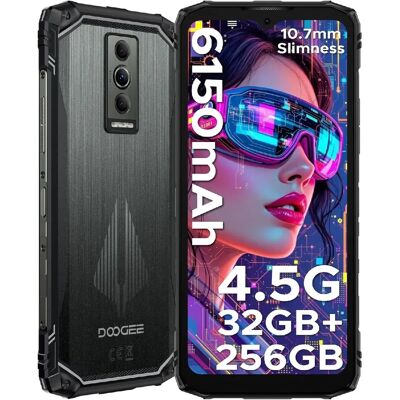DOOGEE Blade 10 Pro Energy Smartphone Incassable Android 15 - 32Go+256Go 6.56'' 6150mAh 50MP NFC - Noir - Publicité DOOGEE Blade 10 Pro Energy Smartphone Incassable Android 15 - 32Go+256Go 6.56'' 6150mAh 50MP NFC - Noir - Publicité