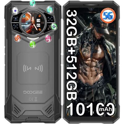 DOOGEE S200X Smartphone Robuste 32Go + 512Go 10100 mAh 33W Charge Rapide 100MP Caméra 6,72''+1.32" IP68 Téléphone 5G NFC GPS - Noir - Publicité DOOGEE S200X Smartphone Robuste 32Go + 512Go 10100 mAh 33W Charge Rapide 100MP Caméra 6,72''+1.32" IP68 Téléphone 5G NFC GPS - Noir - Publicité