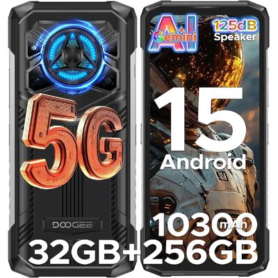 DOOGEE Blade 20 Play 5G Smartphone Incassable Android 15 - 32Go+256Go 10300mAh 50MP+16MP 6.6'' NFC - Noir - Publicité DOOGEE Blade 20 Play 5G Smartphone Incassable Android 15 - 32Go+256Go 10300mAh 50MP+16MP 6.6'' NFC - Noir - Publicité