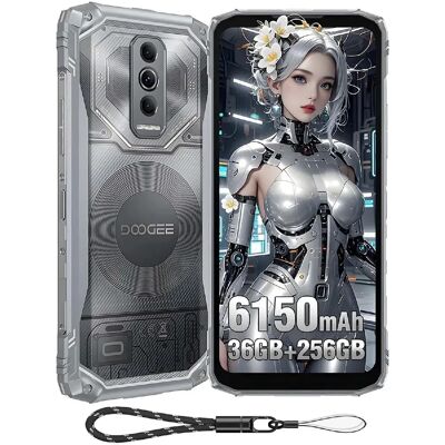 DOOGEE Blade 10 Ultra Energy Smartphone Incassable Android 15 - 36 Go+256Go 6.56'' 6150mAh NFC - Argent - Publicité DOOGEE Blade 10 Ultra Energy Smartphone Incassable Android 15 - 36 Go+256Go 6.56'' 6150mAh NFC - Argent - Publicité