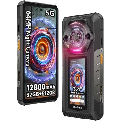 Ulefone Armor 30 Pro Smartphone Incassable 5G Android 14 - 6.95'' Double Écran - 32Go+ 512Go 12800mAh - Publicité Ulefone Armor 30 Pro Smartphone Incassable 5G Android 14 - 6.95'' Double Écran - 32Go+ 512Go 12800mAh - Publicité