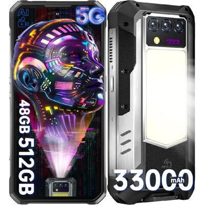 OUKITEL WP100 Titan 5G Smartphone Android 14 - 6,8" - 48Go+512Go 33000mAh 200MP NFC - Publicité OUKITEL WP100 Titan 5G Smartphone Android 14 - 6,8" - 48Go+512Go 33000mAh 200MP NFC - Publicité