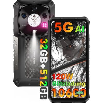 Ulefone Armor 28 Pro Téléphone Portable Incassable 5G - 32Go+512Go 10600mAh 50MP AI Caméra + 64MP - Publicité Ulefone Armor 28 Pro Téléphone Portable Incassable 5G - 32Go+512Go 10600mAh 50MP AI Caméra + 64MP - Publicité