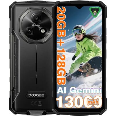 DOOGEE Fire 5 Pro Téléphone Portable Incassable Android 15 - 6.6" - 20Go+128Go 13000mAh NFC - Publicité DOOGEE Fire 5 Pro Téléphone Portable Incassable Android 15 - 6.6" - 20Go+128Go 13000mAh NFC - Publicité