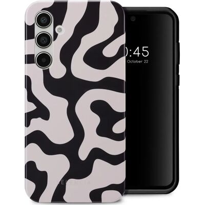 Selencia Vivid Samsung Galaxy A55 5G - Art Wave noir - Publicité Selencia Vivid Samsung Galaxy A55 5G - Art Wave noir - Publicité