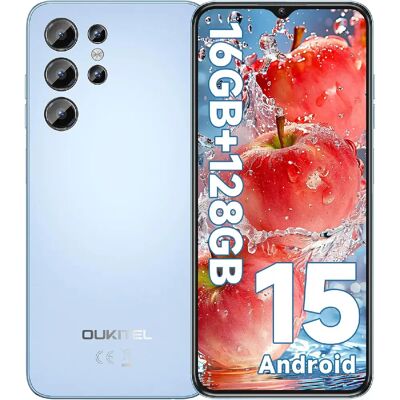 OUKITEL C1 Smartphone 16Go+128Go Android15 écran 6,52" triple caméra Bleu - Publicité OUKITEL C1 Smartphone 16Go+128Go Android15 écran 6,52" triple caméra Bleu - Publicité