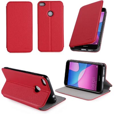 Xeptio Étui smartphone Huawei Y6 Pro 2017 Dual Sim - Rouge - Publicité Xeptio Étui smartphone Huawei Y6 Pro 2017 Dual Sim - Rouge - Publicité