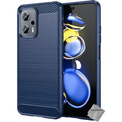 Htdmobiles Coque Xiaomi Poco X4 GT 5G - Bleu foncé carbone - Publicité Htdmobiles Coque Xiaomi Poco X4 GT 5G - Bleu foncé carbone - Publicité