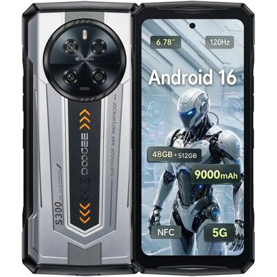 Doogee S300 5G 12/512Go Smartphone Robuste 6.78" 120Hz 108MP Argent - Publicité Doogee S300 5G 12/512Go Smartphone Robuste 6.78" 120Hz 108MP Argent - Publicité