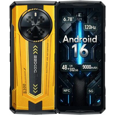 Doogee S300 5G 12/512Go Smartphone Robuste 6.78" 120Hz 108MP Jaune - Publicité Doogee S300 5G 12/512Go Smartphone Robuste 6.78" 120Hz 108MP Jaune - Publicité