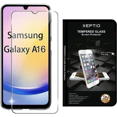Xeptio Vitre de protection en verre trempé pour Samsung Galaxy A16 4G / 5G - Publicité Xeptio Vitre de protection en verre trempé pour Samsung Galaxy A16 4G / 5G - Publicité