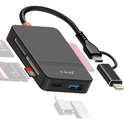 LinQ Hub USB C + Lightning Multiport - Publicité LinQ Hub USB C + Lightning Multiport - Publicité